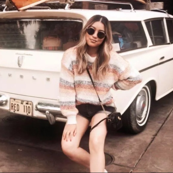 Madewell Baez Pullover Striped Sweater Size Small - Picture 12 of 14